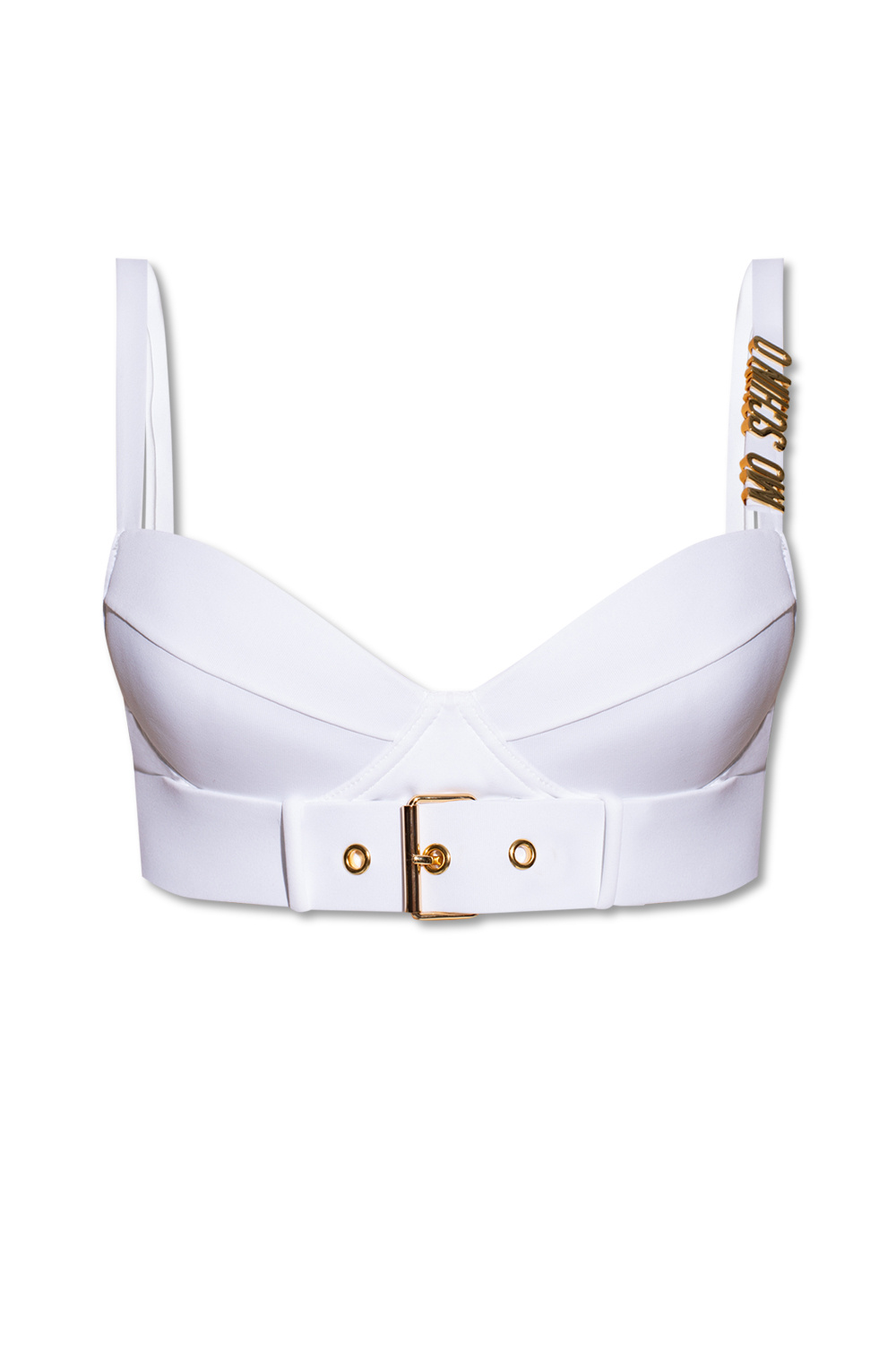 White Swimsuit top Moschino SchaferandweinerShops Canada